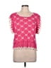 so Me 100% Polyester Pink Short Sleeve Top Size L - photo 1