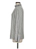 Who What Wear 100% Polyester Houndstooth Gray Long Sleeve Blouse Size M - photo 5