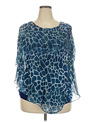 MADE IN ITALY 3/4 Sleeve Blouse (view 1)