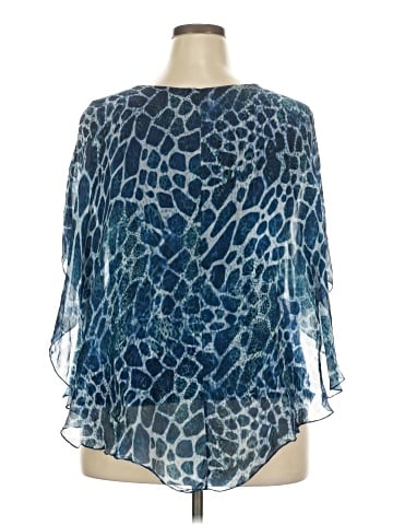 MADE IN ITALY 3/4 Sleeve Blouse (view 2)