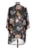 Divided by H&M 100% Polyester Black Kimono Size L - photo 2