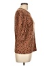Lucky Brand Brown 3/4 Sleeve Top Size L - photo 4