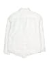 Janie and Jack 100% Cotton Solid White Ivory Long Sleeve Button-Down Shirt Size 7 - photo 2