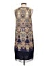 Leifsdottir 100% Silk Paisley Blue Cocktail Dress Size 4 - photo 2