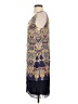 Leifsdottir 100% Silk Paisley Blue Cocktail Dress Size 4 - photo 5