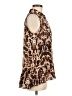 CATHERINE Catherine Malandrino 100% Polyester Animal Print Brown Sleeveless Blouse Size M - photo 4
