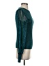 Absolutely Famous Metallic Teal Pullover Sweater Size S - photo 4