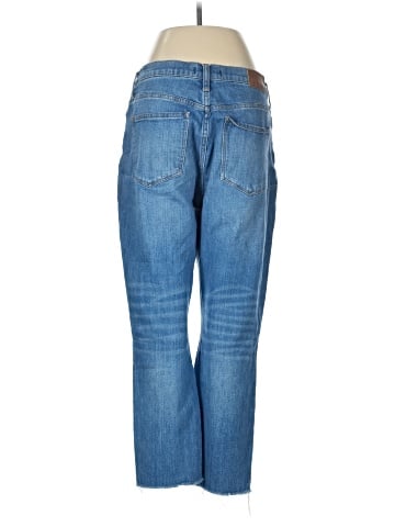 Madewell The High-Rise Slim Boyjean in Dover Wash: Raw-Hemmed Edition (view 2)