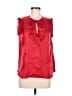 J.Crew 100% Silk Red Sleeveless Silk Top Size 8 - photo 1