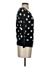 Banana Republic 100% Cotton Polka Dots Black Pullover Sweater Size XS - photo 4