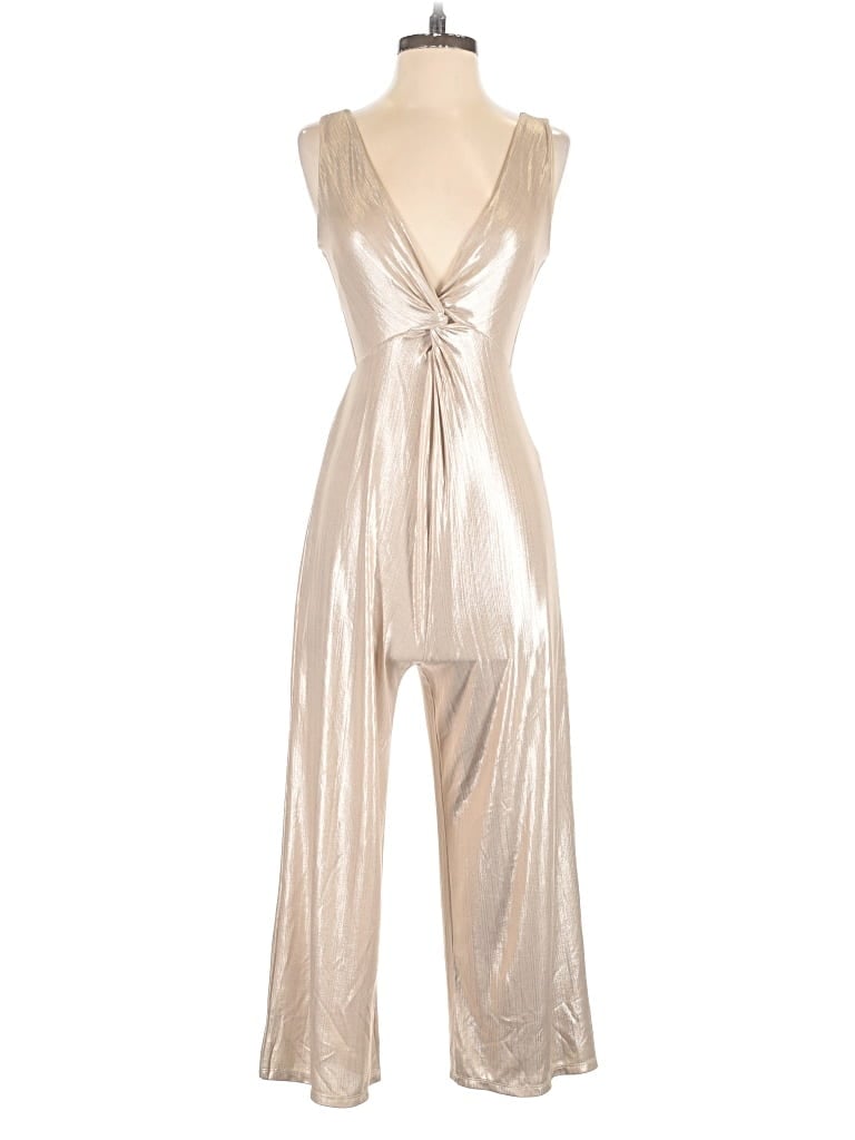 Pre-owned Leith Jumpsuit In Silver