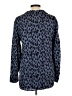 Bella Dahl Animal Print Blue Long Sleeve Blouse Size L - photo 2