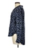 Bella Dahl Animal Print Blue Long Sleeve Blouse Size L - photo 5
