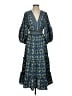 Max Studio Paisley Blue Casual Dress Size S - photo 1