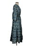 Max Studio Paisley Blue Casual Dress Size S - photo 4