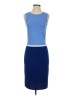 St. John Color Block Blue Casual Dress Size 2 - photo 1