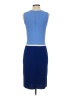 St. John Color Block Blue Casual Dress Size 2 - photo 2