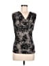 Classiques Entier Gray Sleeveless Silk Top Size M - photo 1