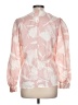 Jh Collectibles 100% Polyester Floral Pink Long Sleeve Blouse Size 10 - photo 2