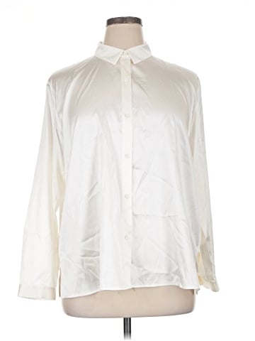 Eileen Fisher Long Sleeve Silk Top (view 1)