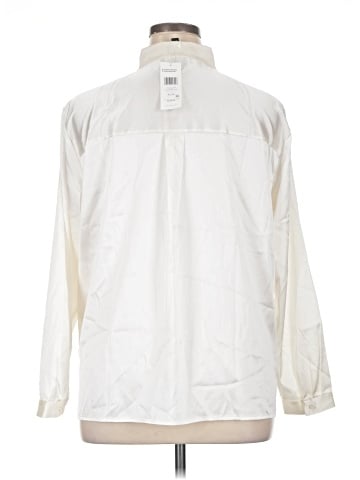 Eileen Fisher Long Sleeve Silk Top (view 2)