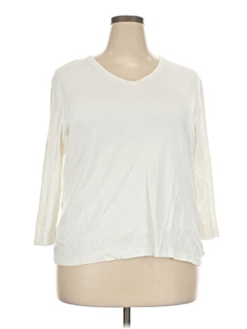 Liz Claiborne 3/4 Sleeve T-Shirt (view 1)