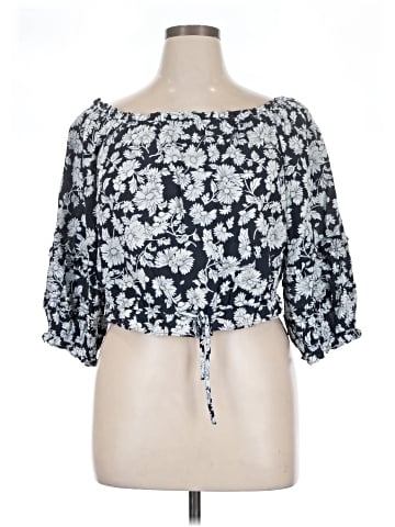 LC Lauren Conrad 3/4 Sleeve Blouse (view 1)