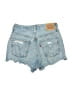 Levi's 100% Cotton Blue Denim Shorts Size 27 waist - photo 2