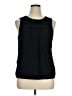 Elle 100% Polyester Black Sleeveless Blouse Size XL - photo 1