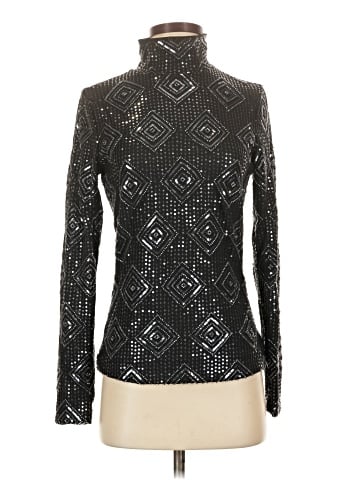Aqua Long Sleeve Blouse (view 1)