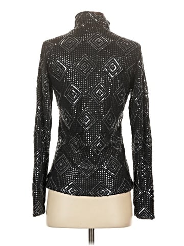 Aqua Long Sleeve Blouse (view 2)