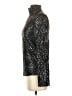 Aqua Metallic Black Long Sleeve Blouse Size S - photo 5