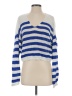 Madewell 100% Linen Stripes Blue Pullover Sweater Size S - photo 1