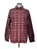 Columbia Plaid Burgundy Long Sleeve Blouse Size L - photo 1