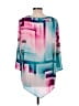 Chaus 100% Polyester Teal 3/4 Sleeve Blouse Size L - photo 2