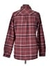 Columbia Plaid Burgundy Long Sleeve Blouse Size L - photo 2