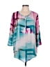 Chaus 100% Polyester Teal 3/4 Sleeve Blouse Size L - photo 1