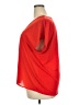 Ann Taylor 100% Polyester Red Short Sleeve Blouse Size XXL - photo 5