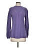 Talbots Chevron-herringbone Purple Turtleneck Sweater Size S (estimated) - photo 1