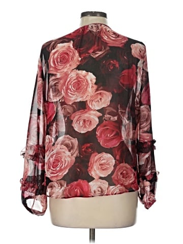 White House Black Market 3/4 Sleeve Blouse (view 2)