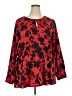 Lane Bryant Red Long Sleeve Blouse Size 22 - photo 1