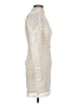 Missguided 100% Polyester Ivory Cocktail Dress Size 4 - photo 4