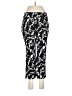 JM Collection Print Black Casual Pants Size M - photo 1