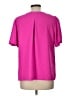 Trina Turk 100% Polyester Pink Short Sleeve Blouse Size L - photo 2