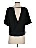 Banana Republic 100% Polyester Black Short Sleeve Blouse Size S - photo 2