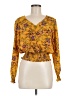Moa Moa Yellow Long Sleeve Blouse Size M - photo 1