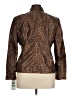 Alfred Dunner 100% Polyester Animal Print Brown Jacket Size 16 Petite - photo 2
