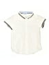 Jacadi 100% Cotton Solid Ivory Short Sleeve Button-Down Shirt Size 3 - photo 1
