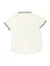 Jacadi 100% Cotton Solid Ivory Short Sleeve Button-Down Shirt Size 3 - photo 2