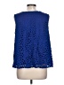 Roz & Ali Blue Sleeveless Blouse Size L - photo 2